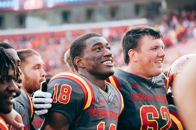 College football players