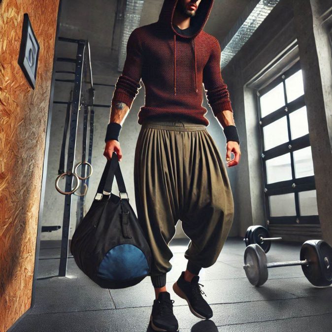 athlete in sarouel